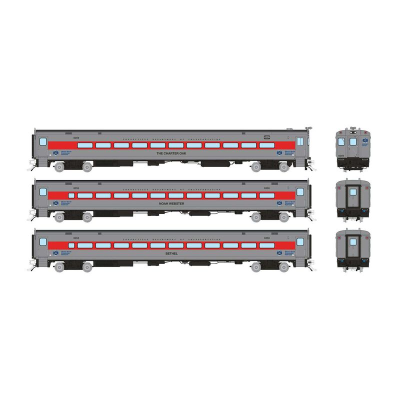 HO Comet Car: CDOT - As Delivered: Set #2 (Cab: 6209 Coaches: 6234, 6256)