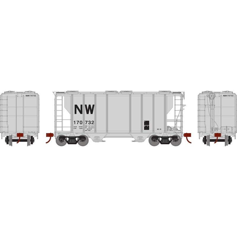 HO RTR PS-2 2600 Covered Hopper, N&W #170732