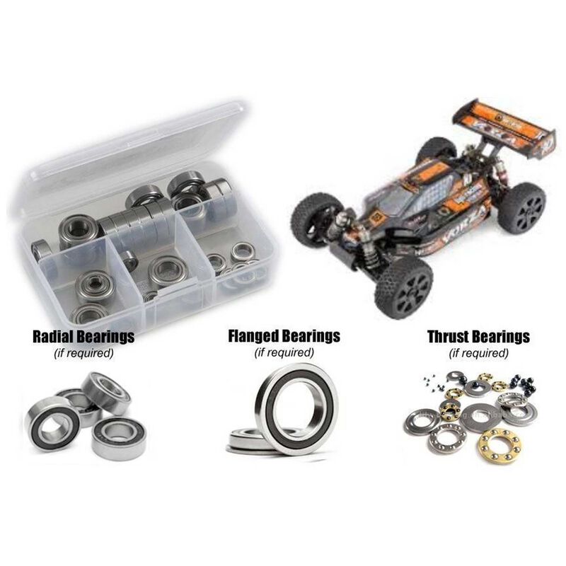 Rubber Shielded Bearing Kit, 1/8 HPI Vorza Flux
