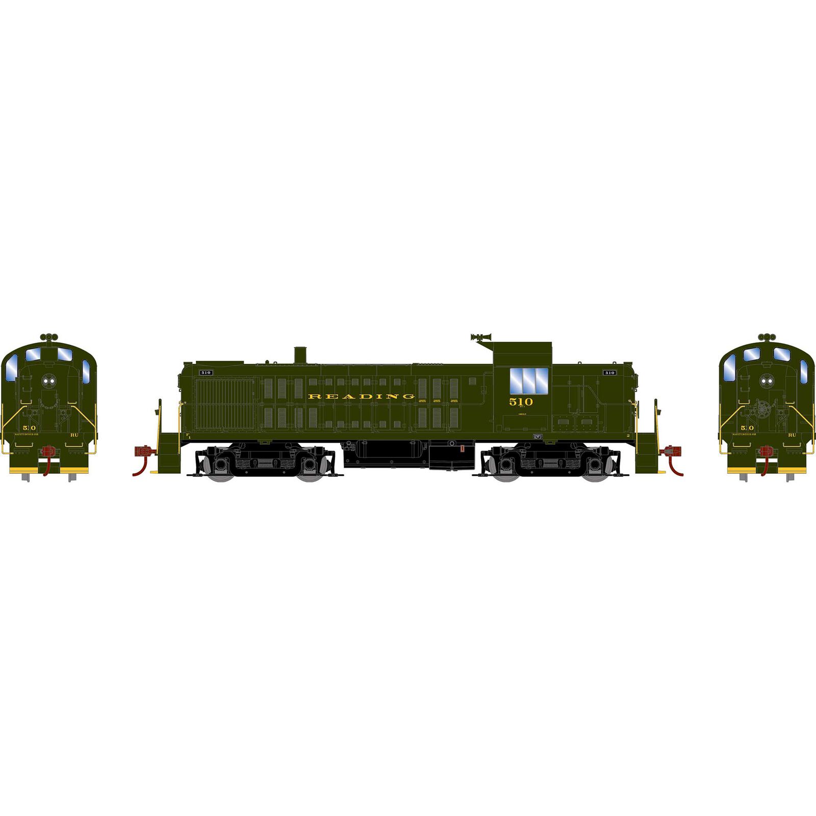 HO ATH RS-3 Locomotive w/DCC & Sound, RDG #510