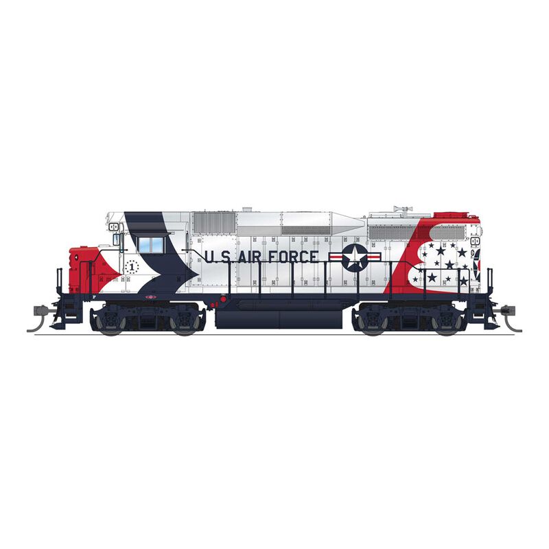 HO EMD GP30, USAF 2250, US Air Force Fantasy Paint, Paragon4 Sound/DC/DCC