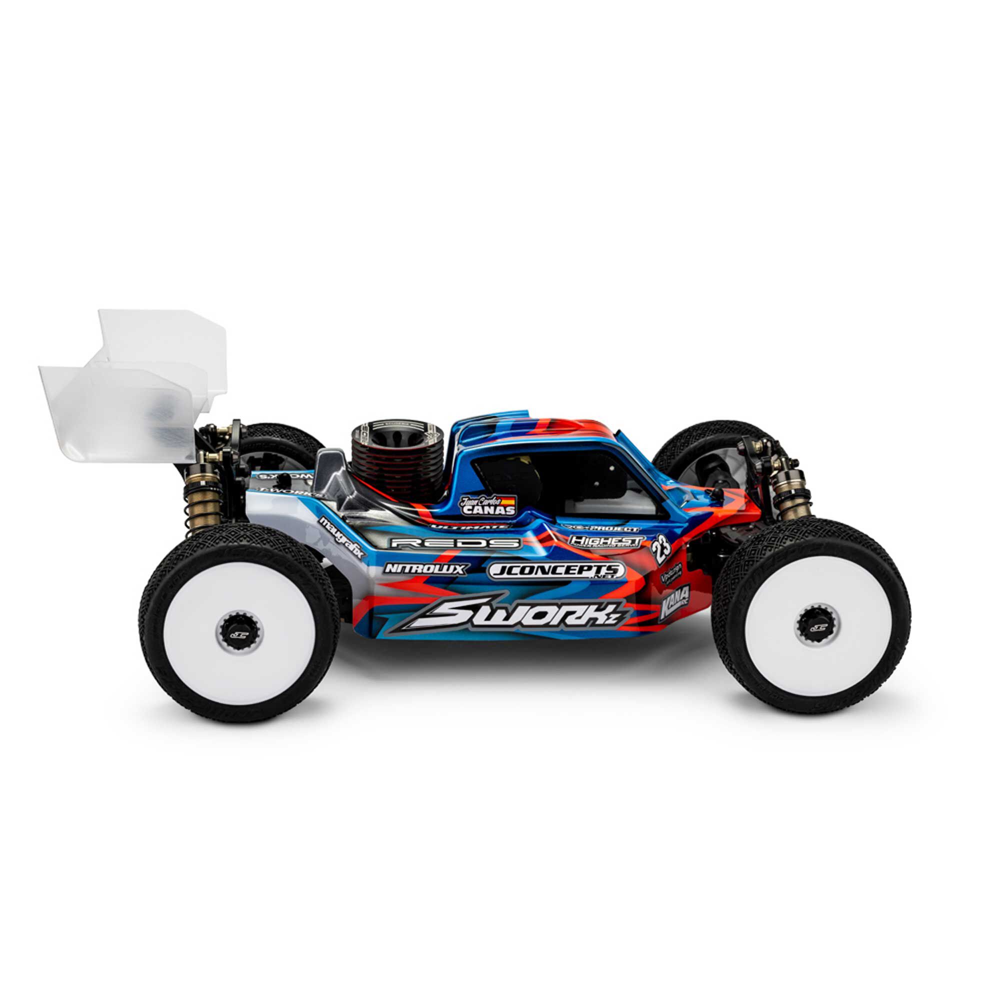 JConcepts, Inc. 1/8 P2 Clear Buggy Body, Sworks S35-4 Evo