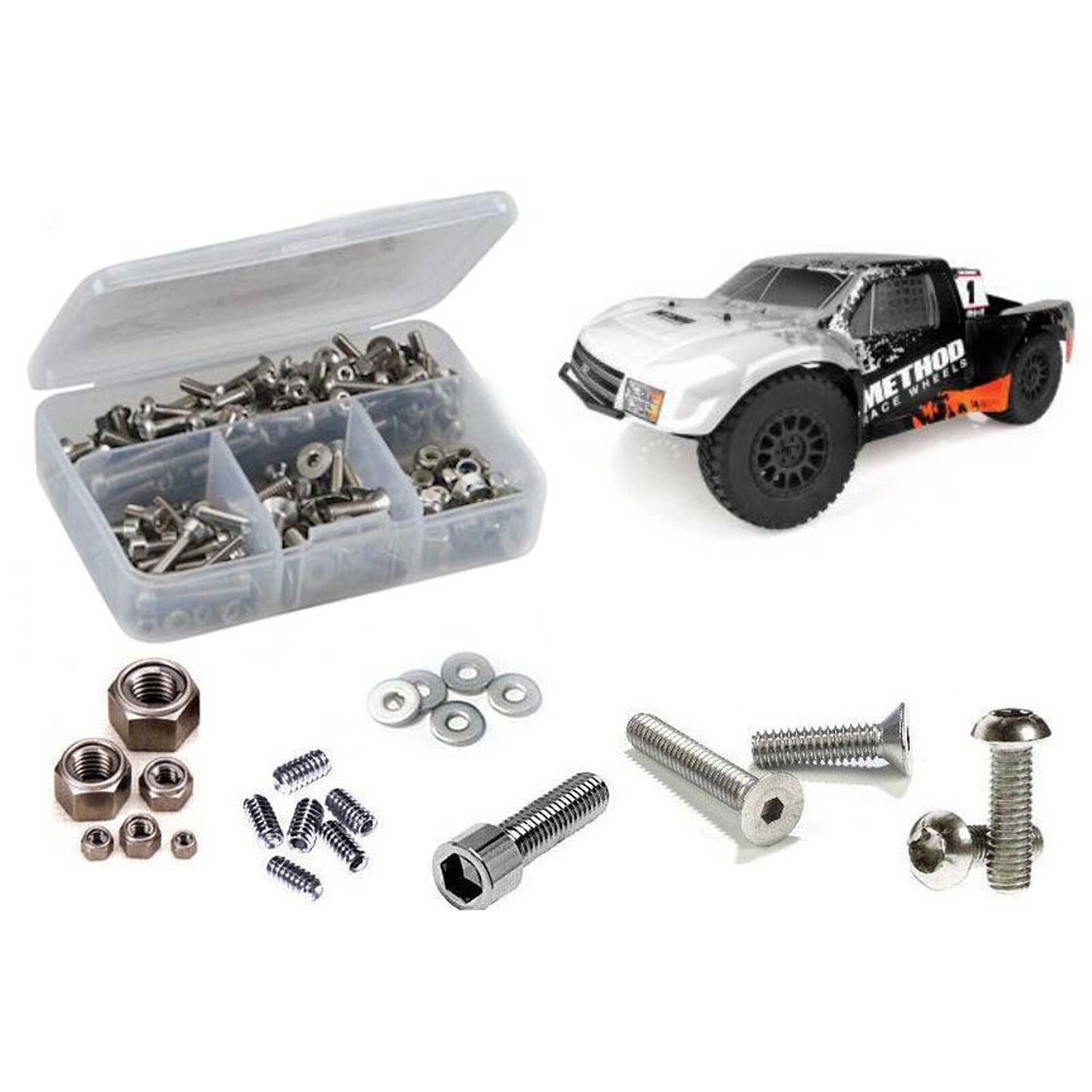 Stainless Steel Screw Kit, 1/10 Team Associated Pro2 SC10