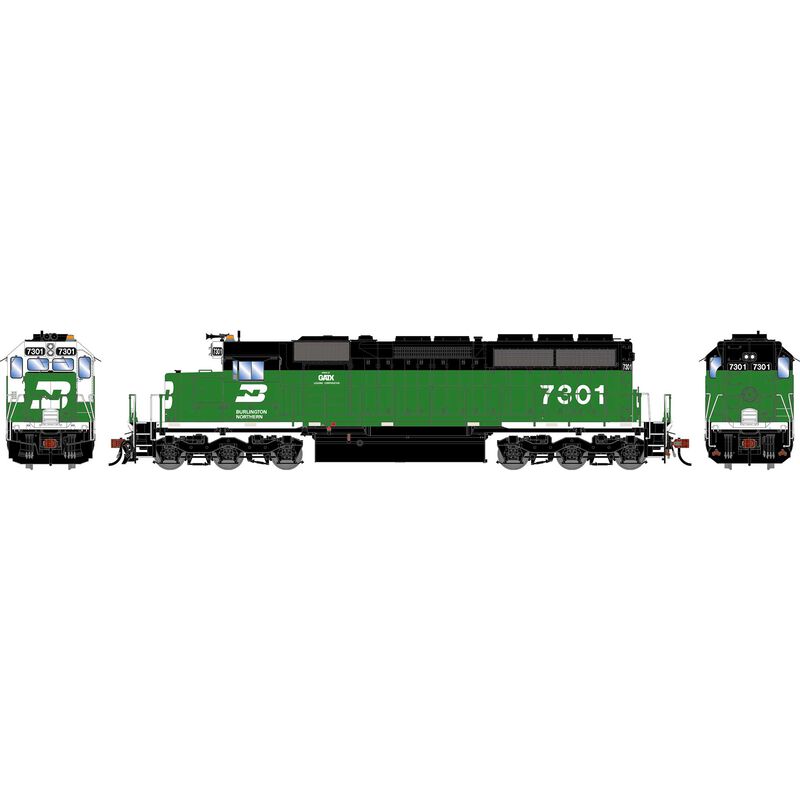 HO ATH SD40G Locomotive w/DCC & Sound, BN #7301