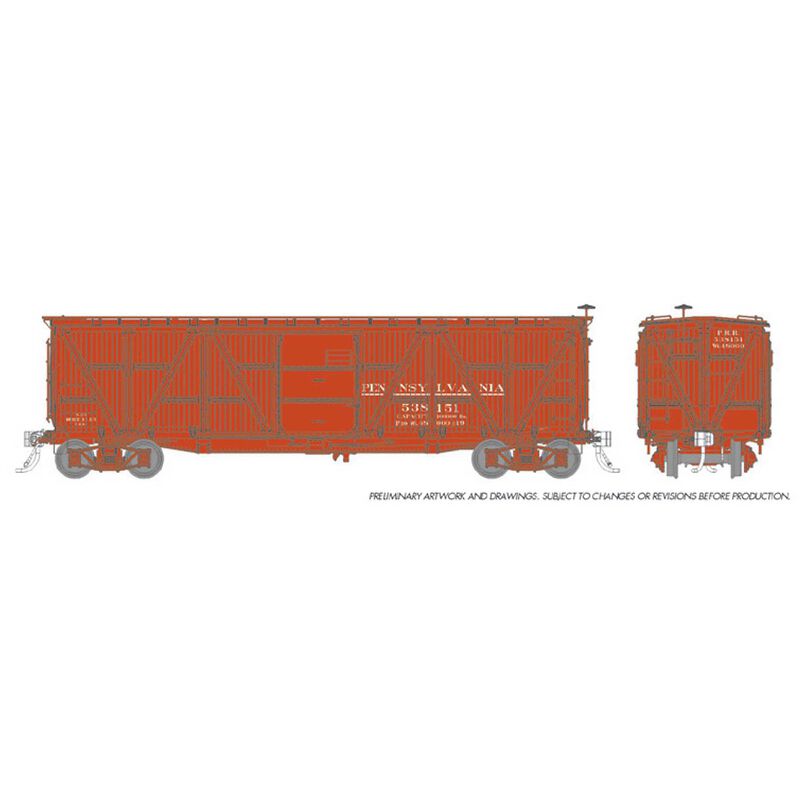 HO X23 PRR Boxcar PRR Pre-1920 Scheme