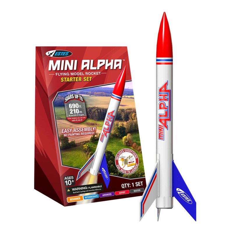 Mini Alpha&trade; Model Rocket Starter Set