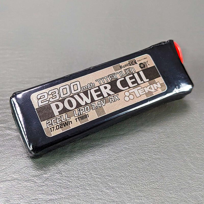 7.4V 2300mAh 2S 10C Stick LiPo Receiver Battery