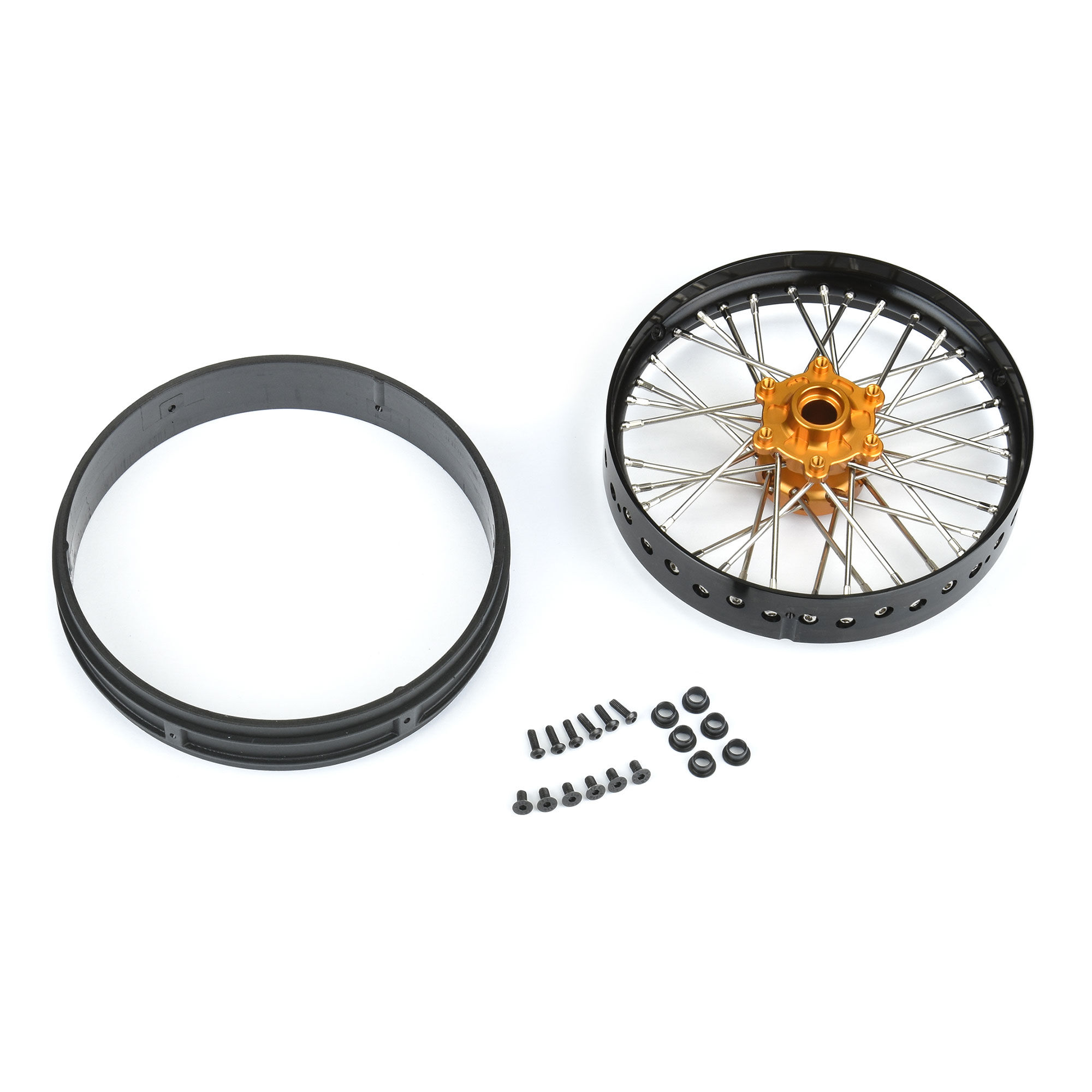 Pro-Line Racing 1/4 Pro-Spec Aluminum V2 Bead Front Wheel Black
