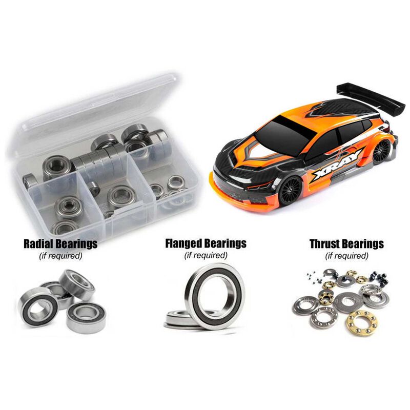 Team XRAY X4F 2024 FWD 1/10th (#300203) Rubber Shielded Bearing Kit