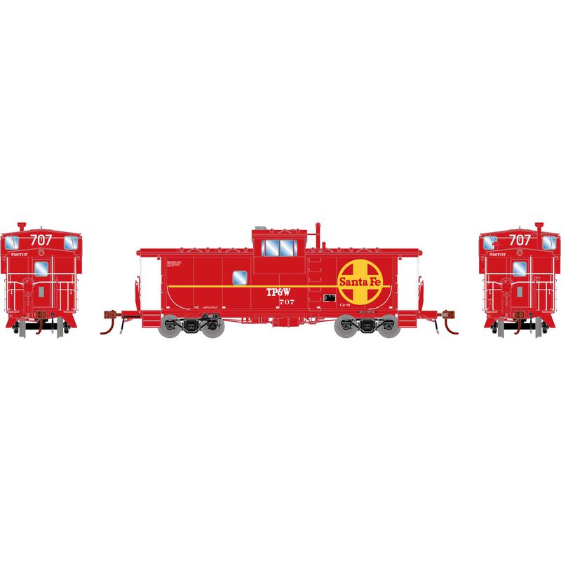 HO ICC Caboose with Lights, TP&W #707