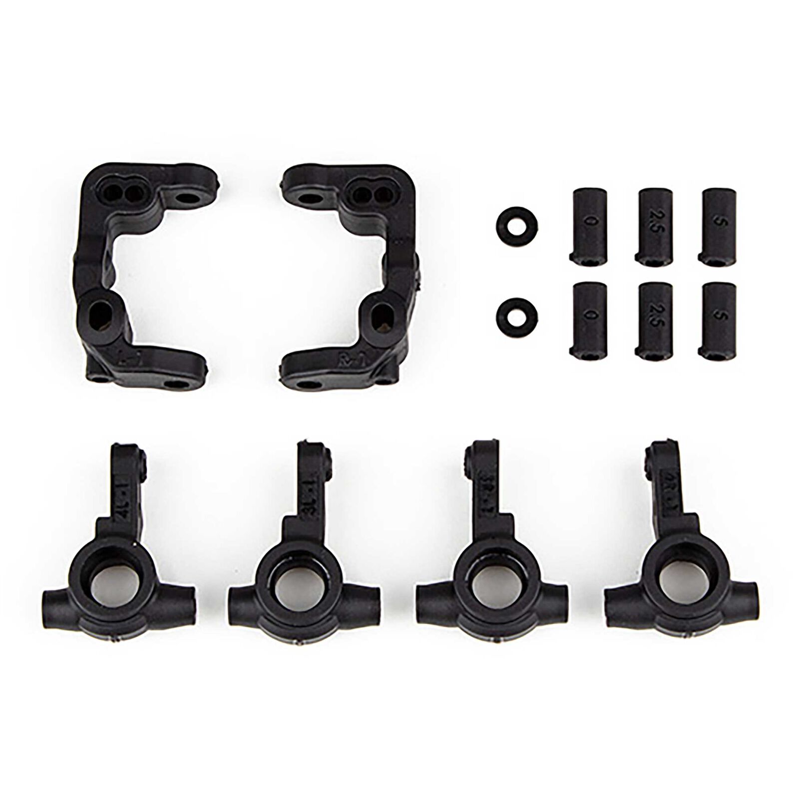 -1mm Scrub Caster & Steering Blocks, 1/10 Team Associated RC10B6.4