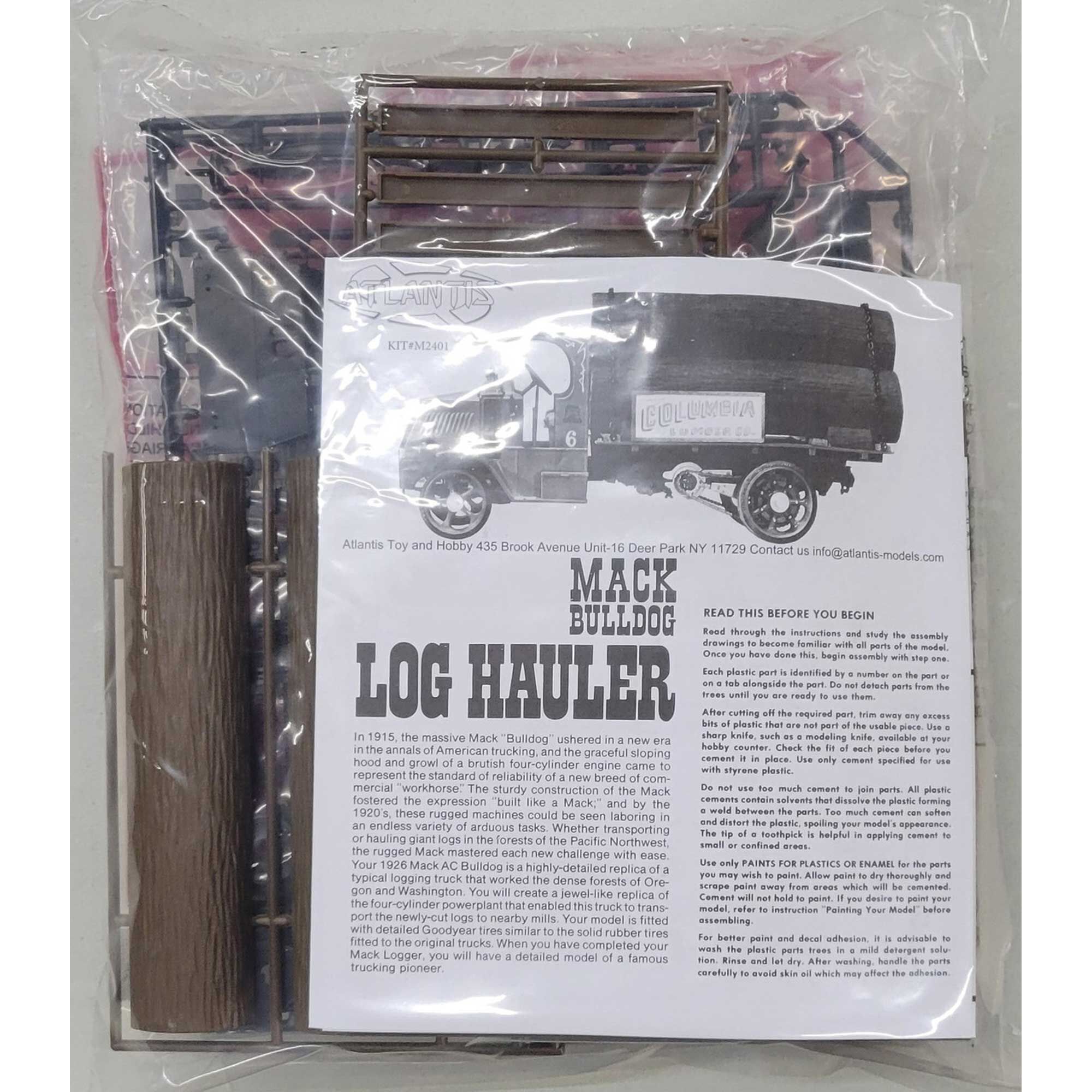 ATLANTIS TOY & HOBBY INC. 1926 Mack Bulldog Log Hauler | Tower Hobbies