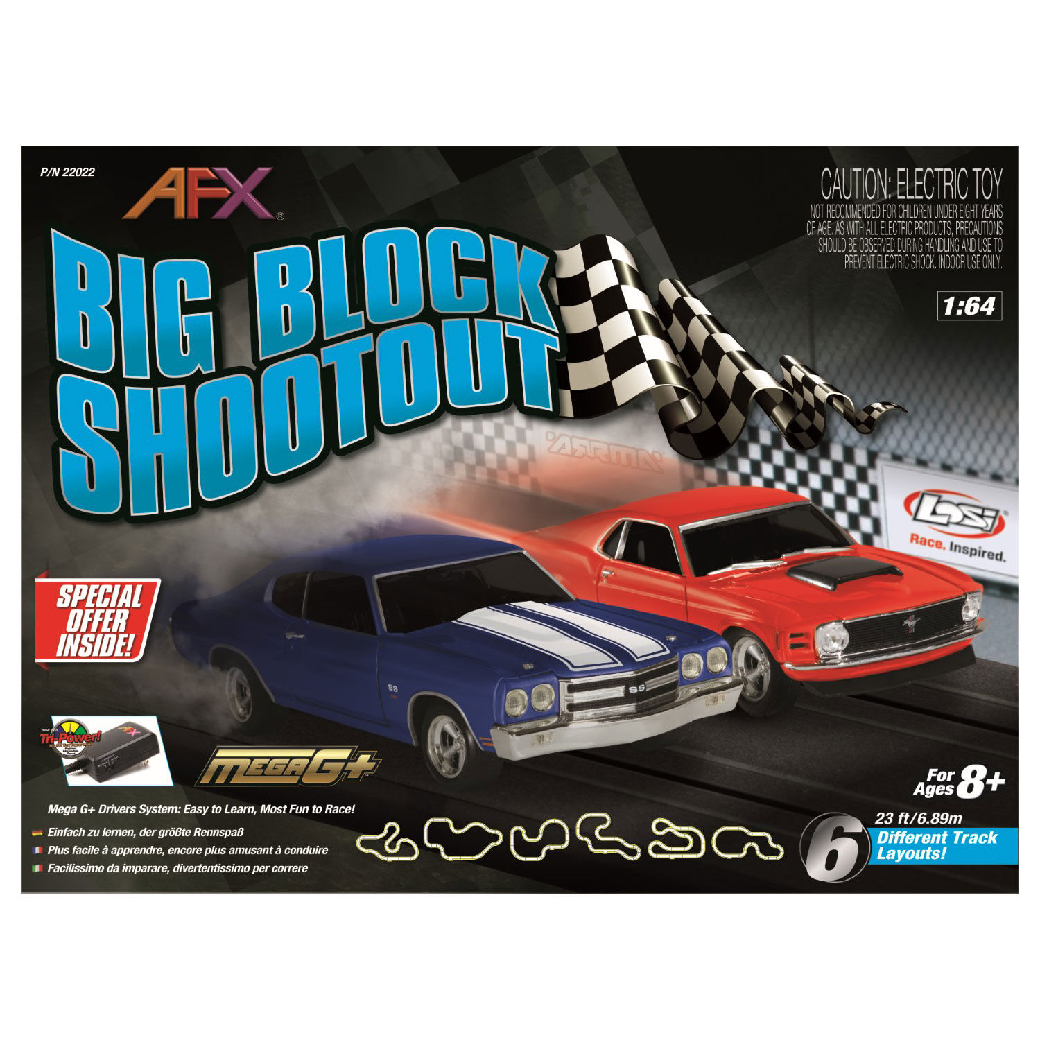 AFX/Racemasters Big Block Shootout Set 