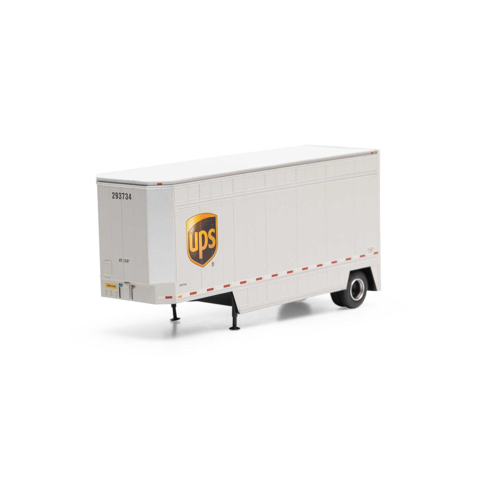 HO RTR 28' Drop Sill Trailer UPS with Shield #293734