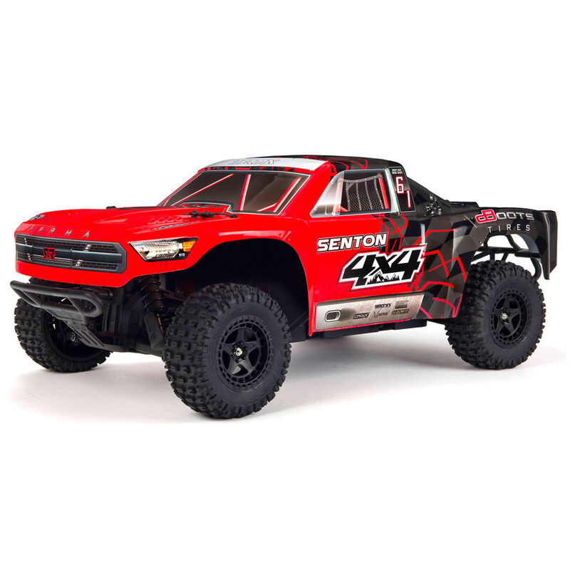 1/10 SENTON 4X4 RTR Brushed Short Course Truck (Battery & Charger Included), Red/Black