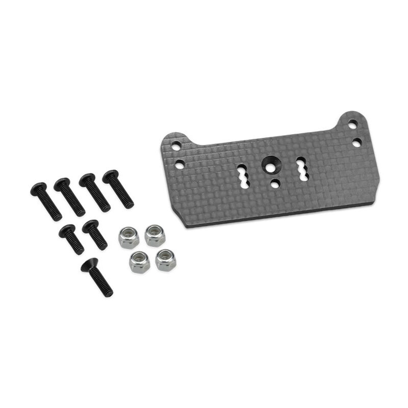 F2 Truggy Carbon Fiber Body Mount Adapter: RC8T3