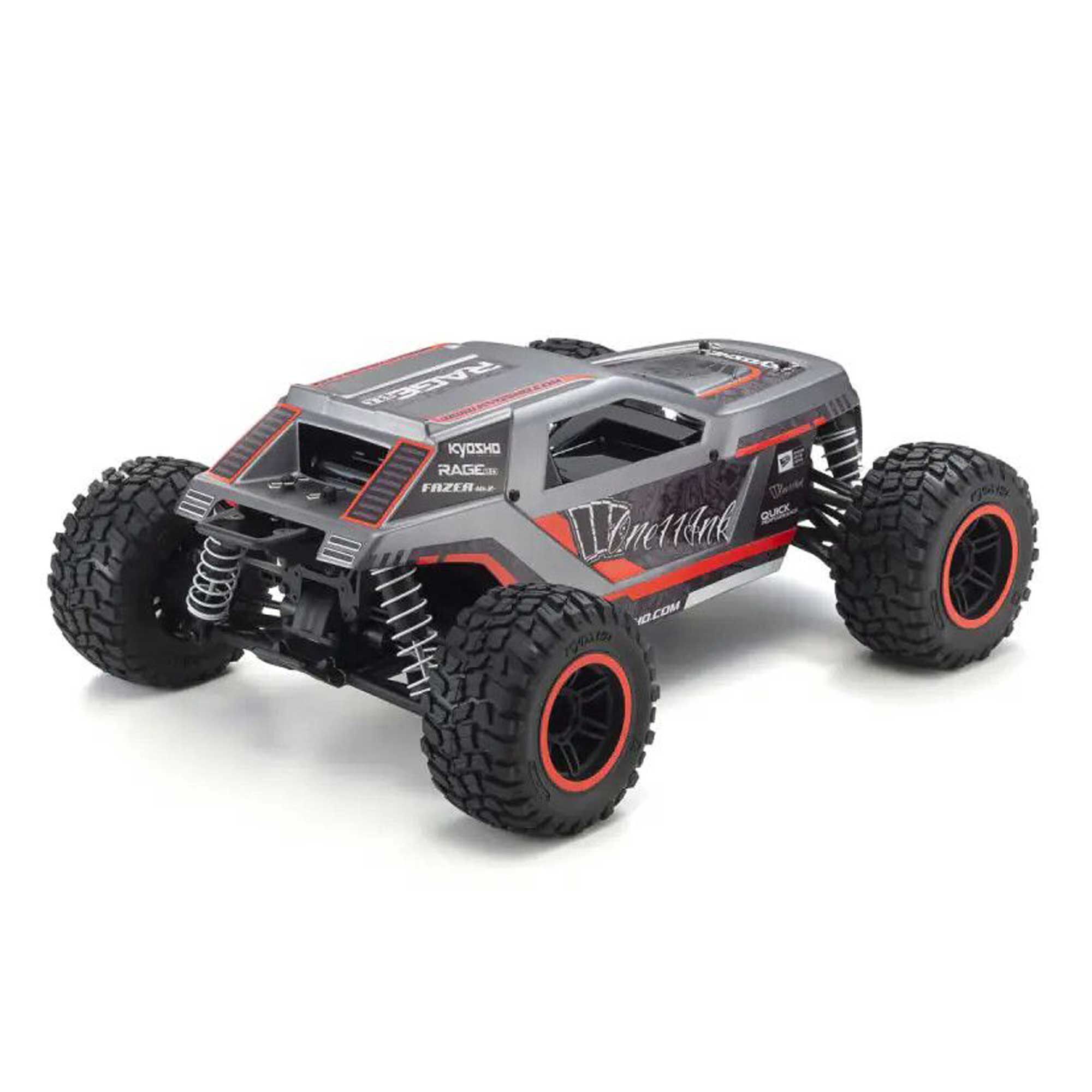 Kyosho 1/10 Fazer Mk2 Rage 2.0 4x4 Monster Truck RTR, Red | Tower