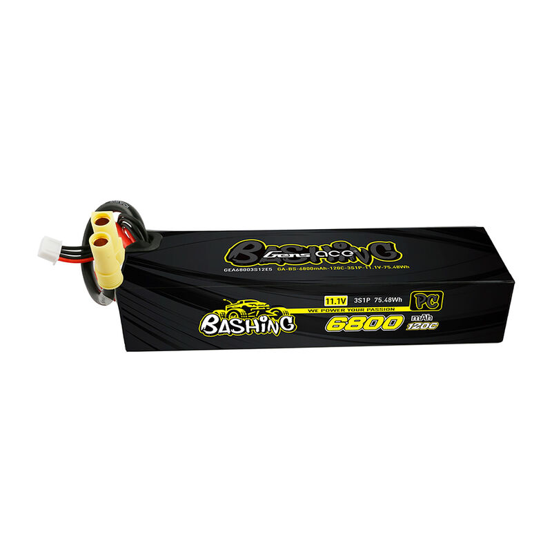 11.1V 6800mAh 3S 120C Bashing Hardcase LiPo Battery: EC5