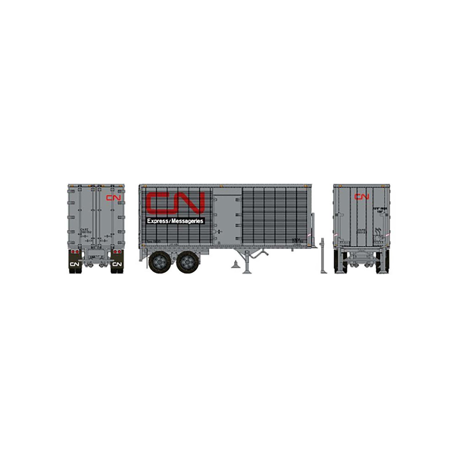 HO 26 Can-Car Trailer with side door CN Express #206167