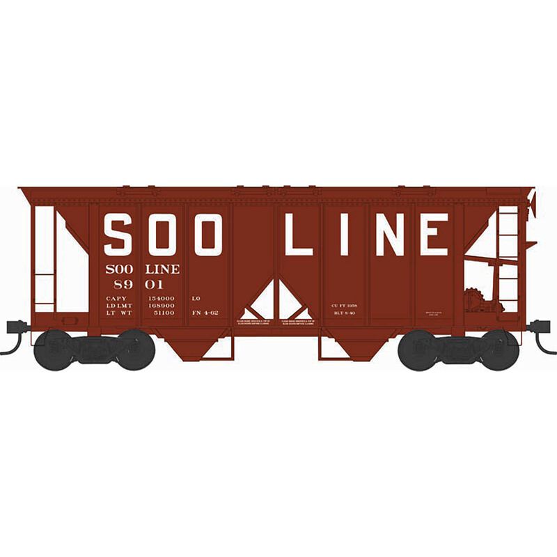HO H34 Covered Hopper Soo Line #8908