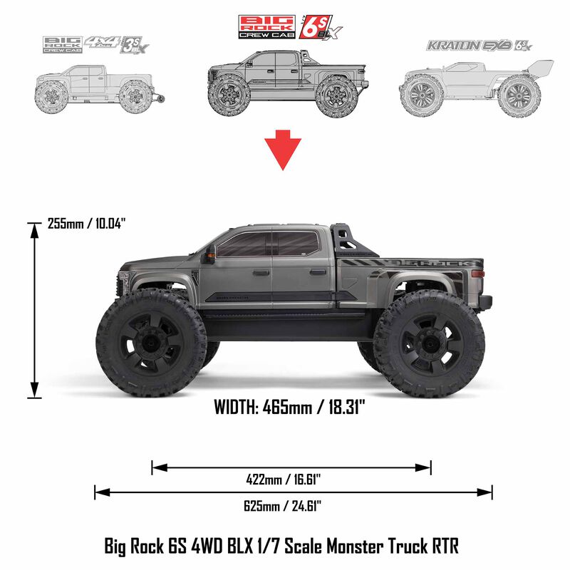 arrma big rock crew cab 4x4