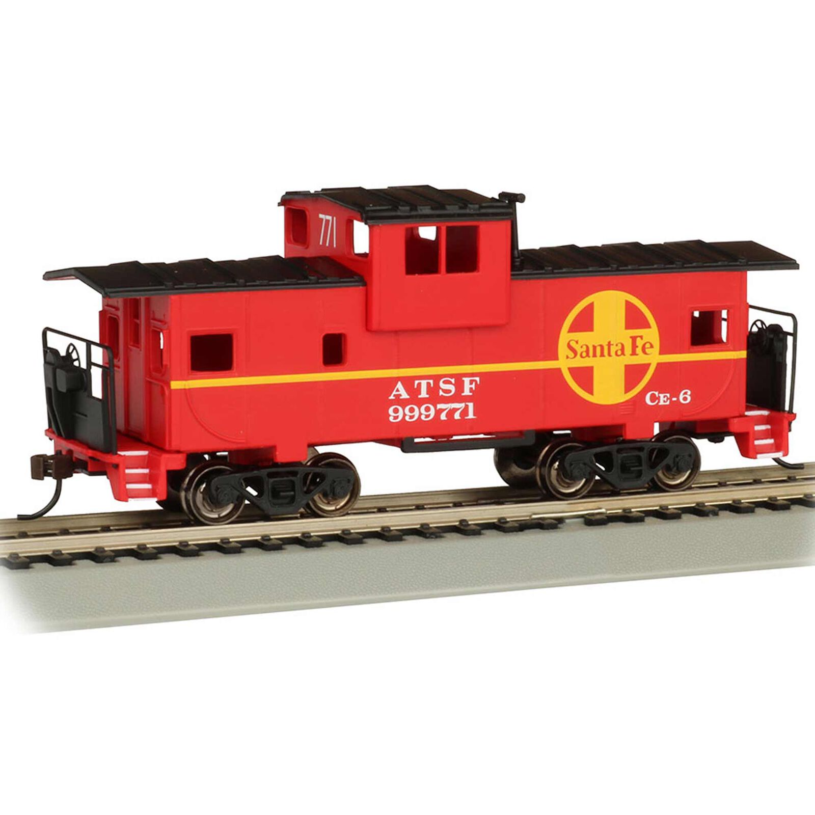 HO 36' Wide Vision Caboose SF Red