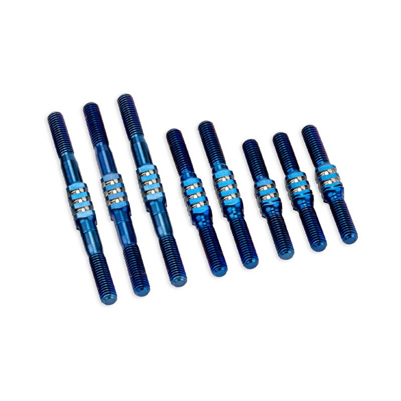 Fin Titanium Turnbuckle Set, 1/10 Team Associated RC10 Classic, Burnt Blue