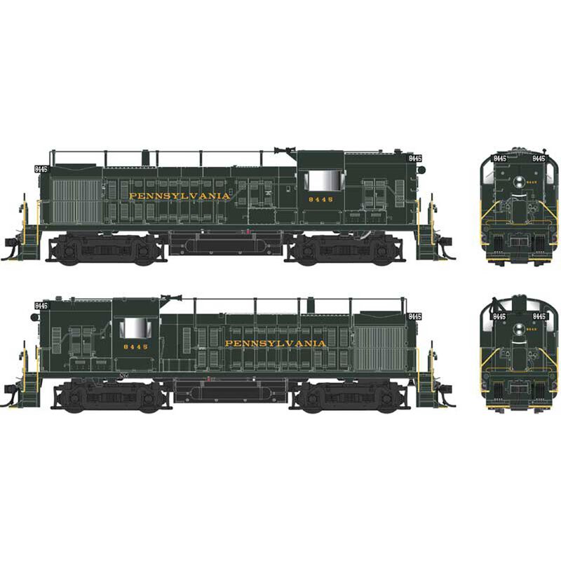 HO ALCo RS3 Hammerhead Locomotive DCC & Sound PRR 8445 Tphon