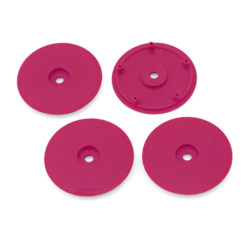 Whitz Racing 1/10 Whiplash Wheel Covers, Hot Pink (4)