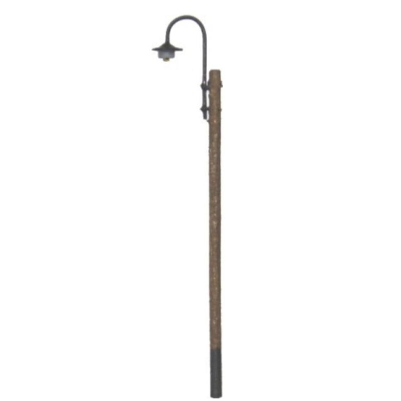N Lighting System Curved Light Wooden Pole
