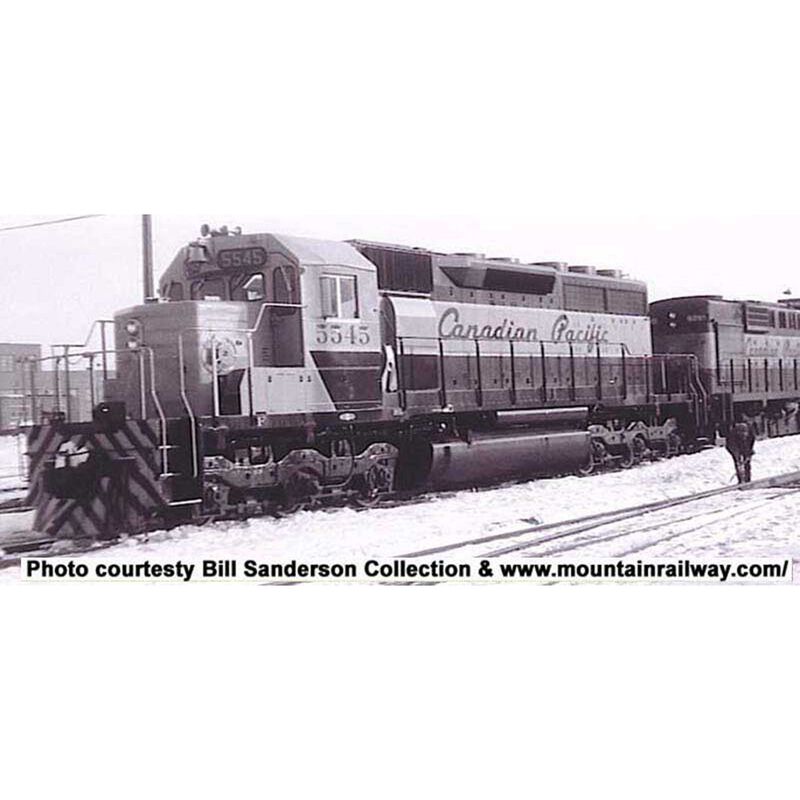 HO SD40 w DCC & Sound CPR Grey Maroon #5545