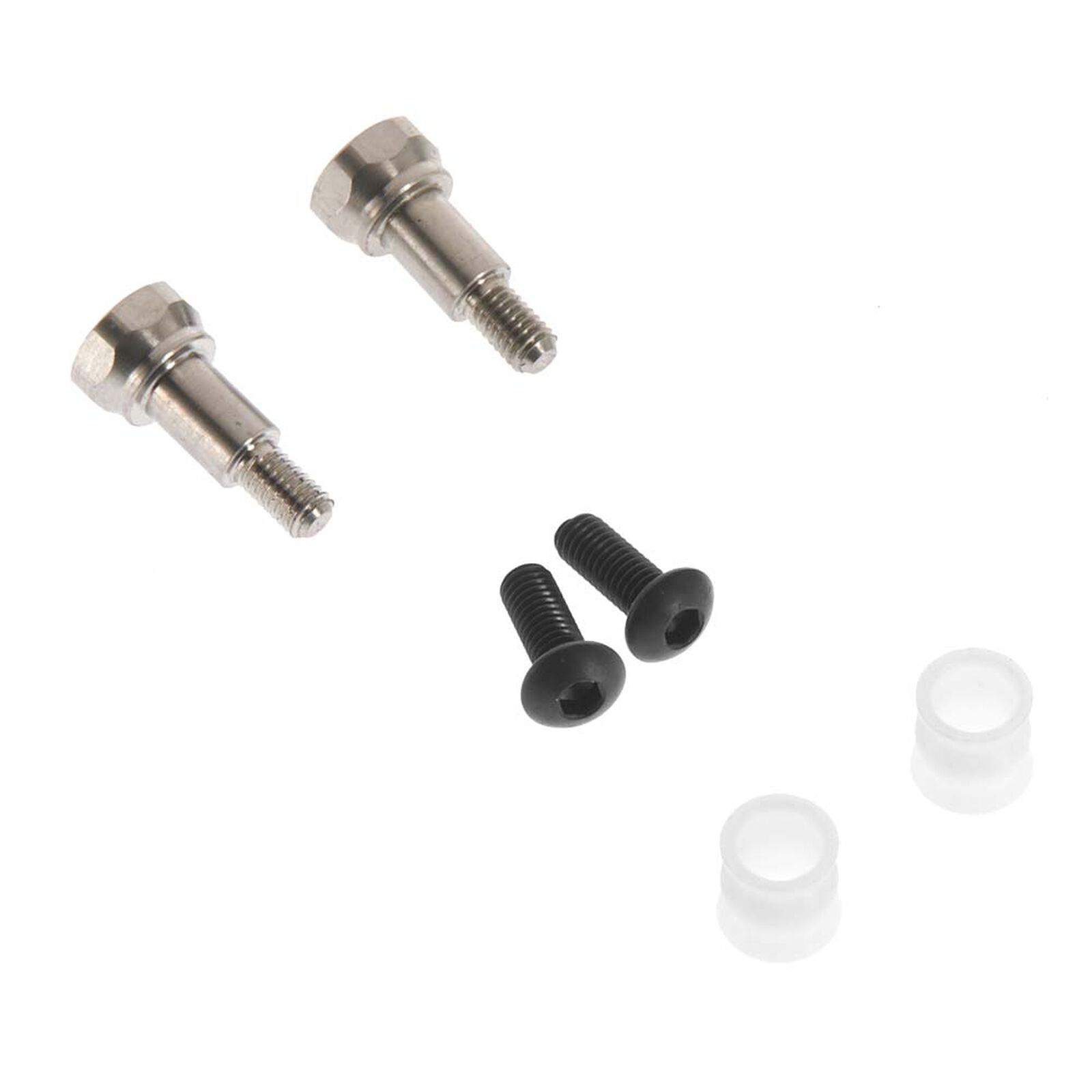 Fin Titanium Shock Stand-Offs with Bushing, Short, B6.2, B6.3