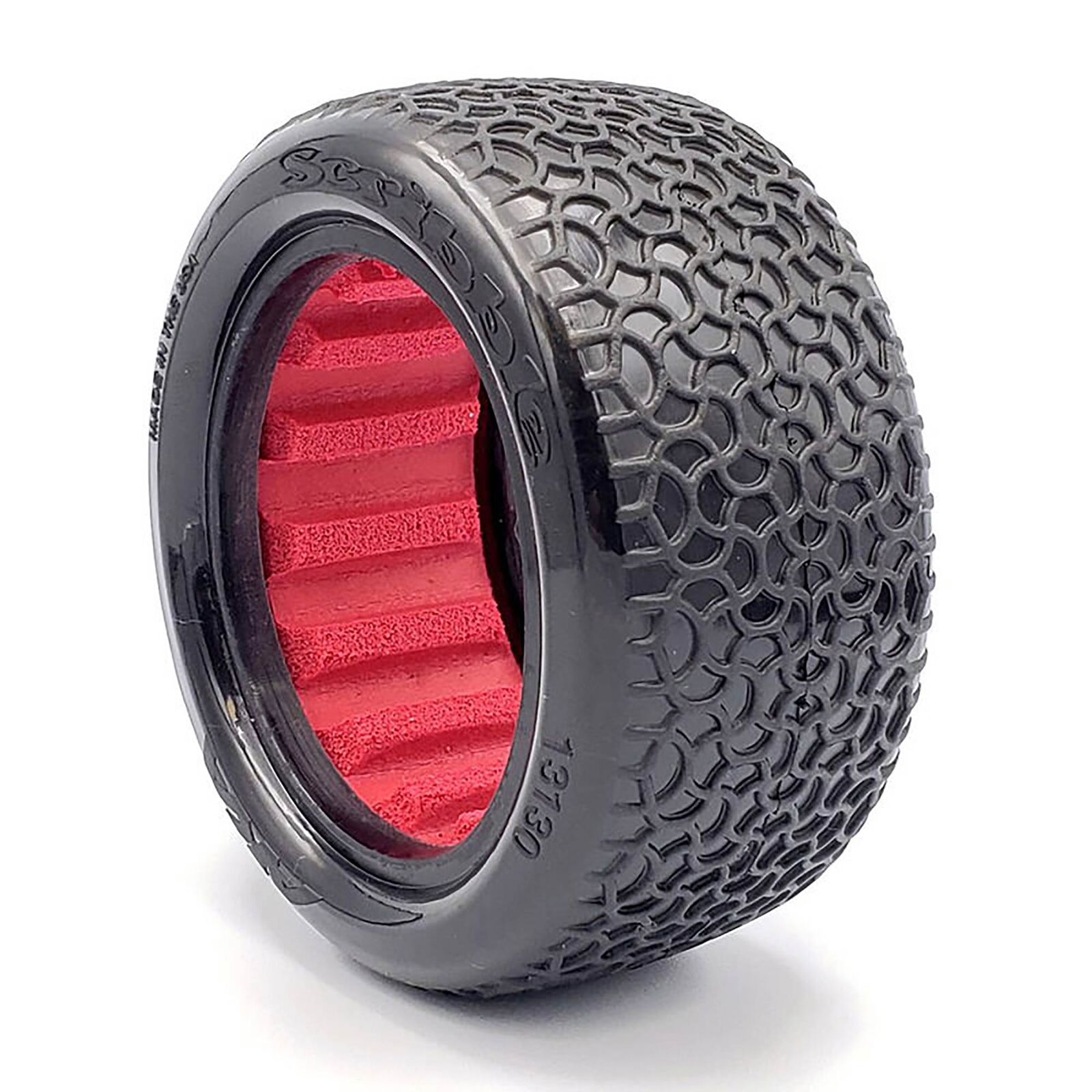 1/10  Scribble 2.2" Buggy Super Soft Longwear Tires, Red (2)