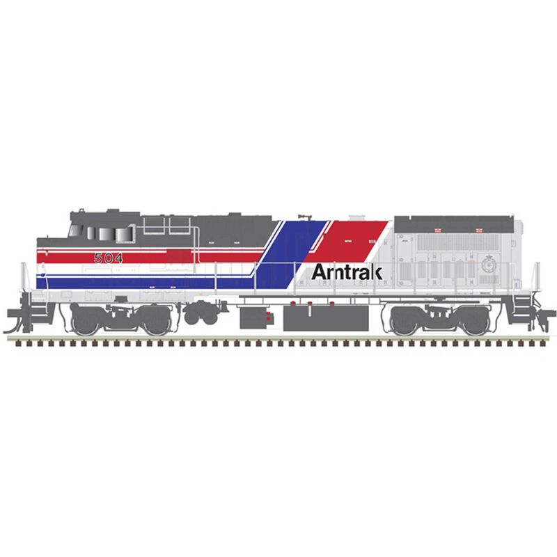 N Dash 8-40 B/BW Loco Amtrak  507