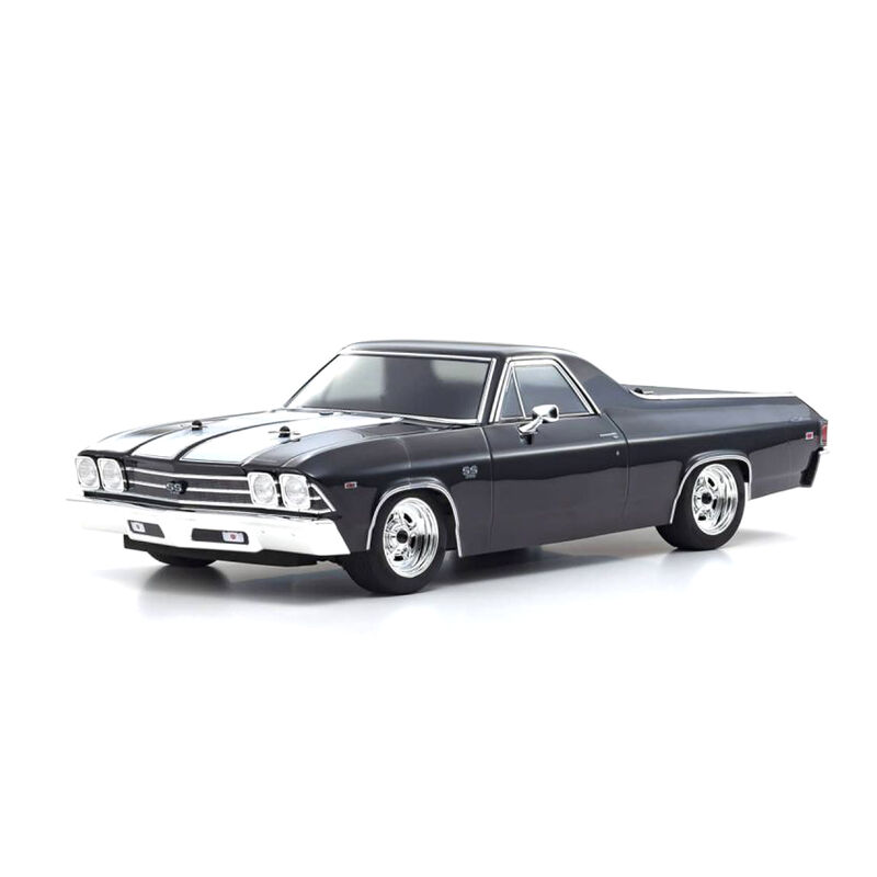 1/10 1969 Chevy El Camino Fazer Mk2 FZ02L Brushed 4x4 On-Road Touring RTR, Tuxedo Black