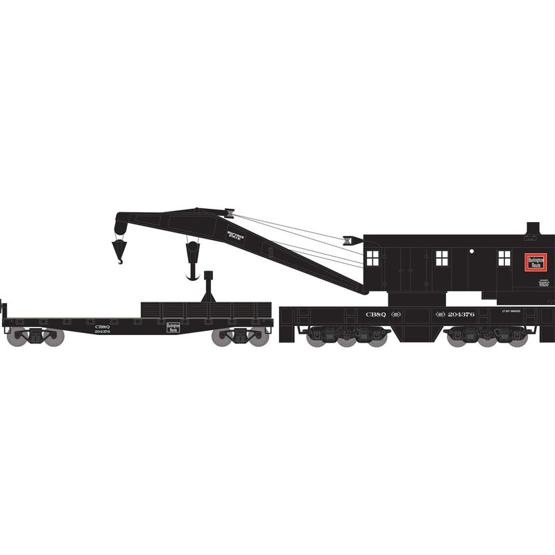 HO 200T Crane / Tender, CB&Q #204376 / 204376