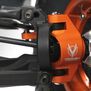 Front Caster Blocks, Clear Anodized: Axial Yeti