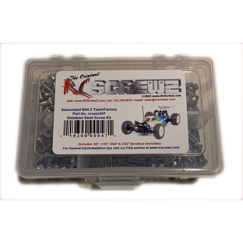 Stainless Steel Screw Set: Team Associated B44.2 Buggy