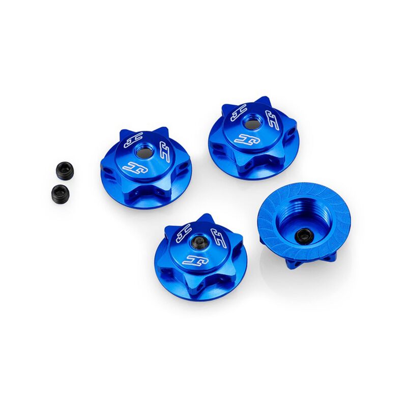 17mm Finnisher Serrated Magnetic Wheel Nut, Blue