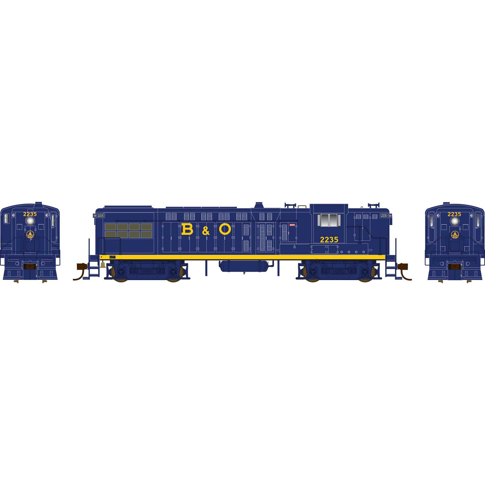 HO AS-16 B&O Loco #2235