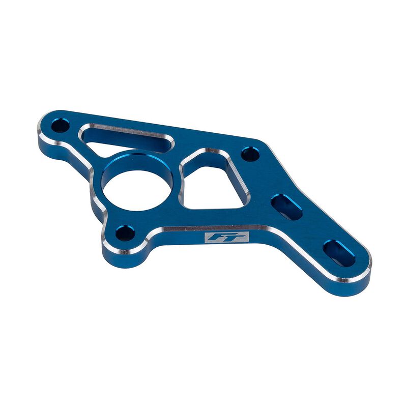 RC10B7 FT Motor Mount, blue aluminum
