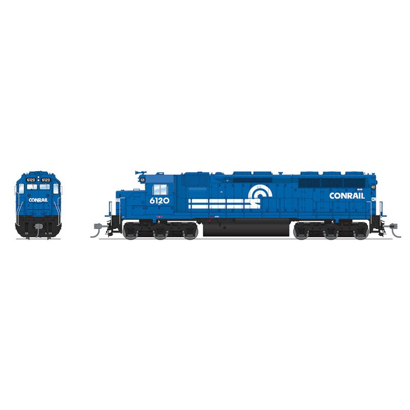 HO EMD SD45 Locomotive, Conrail 6120, Conrail Blue with Paragon 4