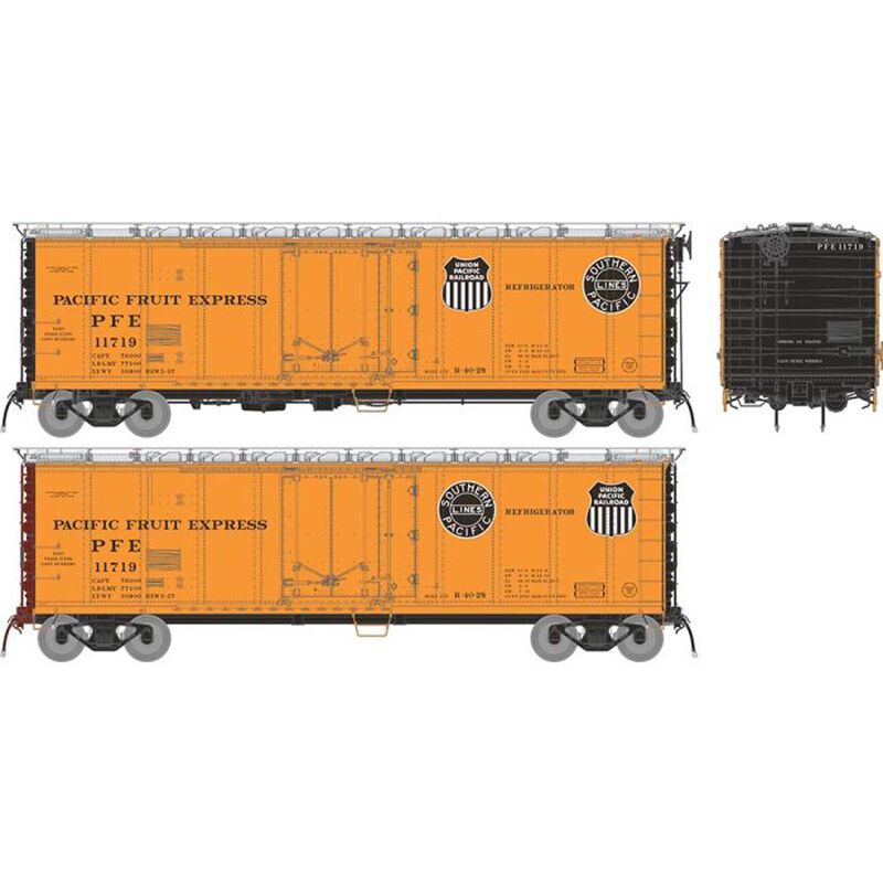 HO PFE R-40-28 Reefer: PFE - 1957 Scheme: 6-Pack #1