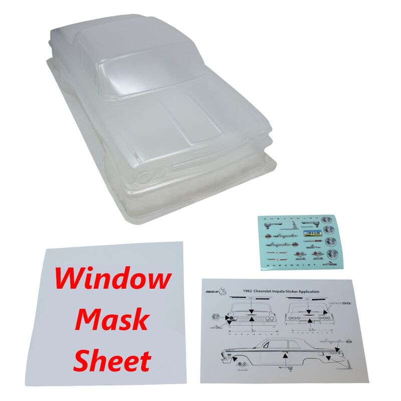 1/10 1962 Impala Clear Body Uncut