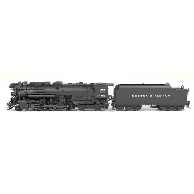 HO Boston & Albany A1a Locomotive & 6-Axle Tender, Post-1946 Appearance #1405 (DCC-Ready)