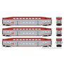 HO BiLevel Commuter Car CALTN Set #1