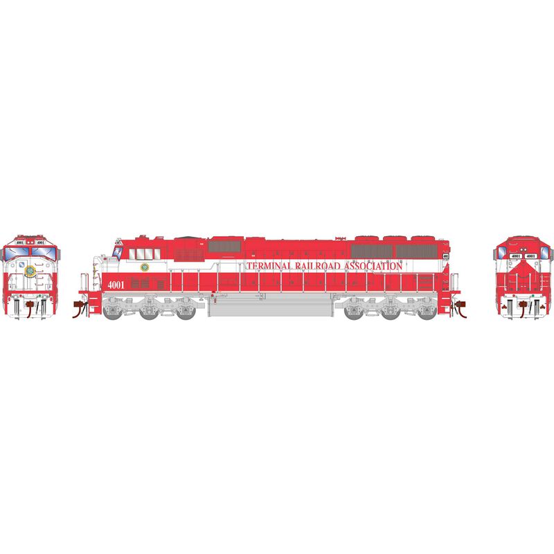 HO SD60I, TRRA/Red/White #4001