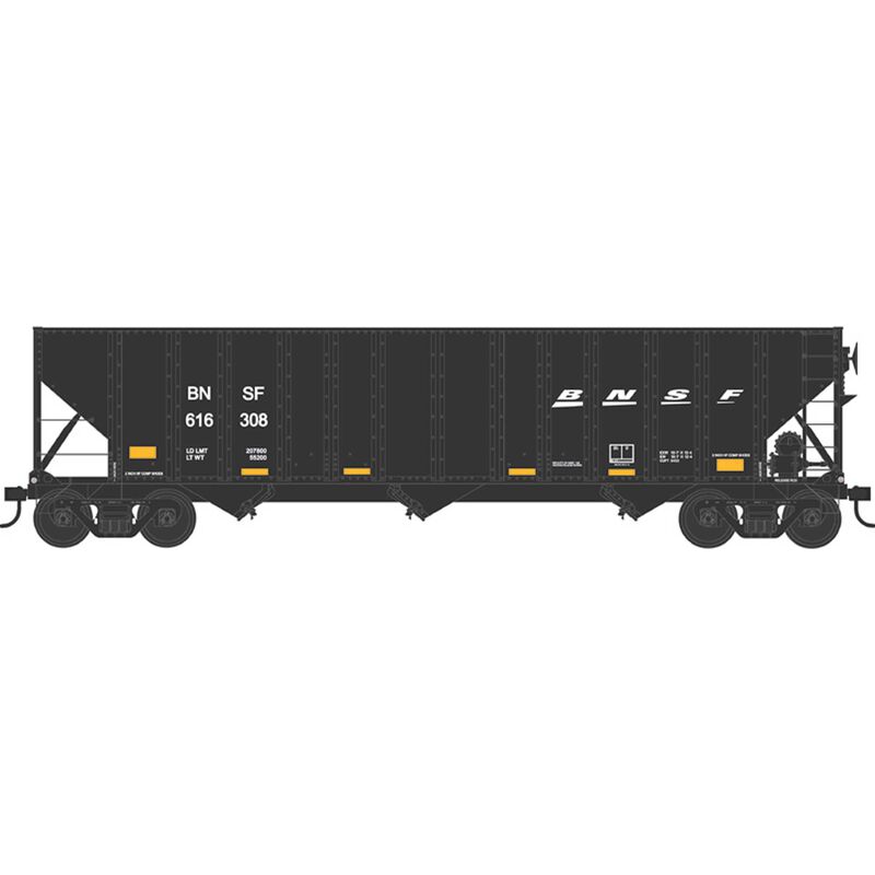 HO H-43 100 Ton Hopper BNSF Black Ex-SLSF #615966