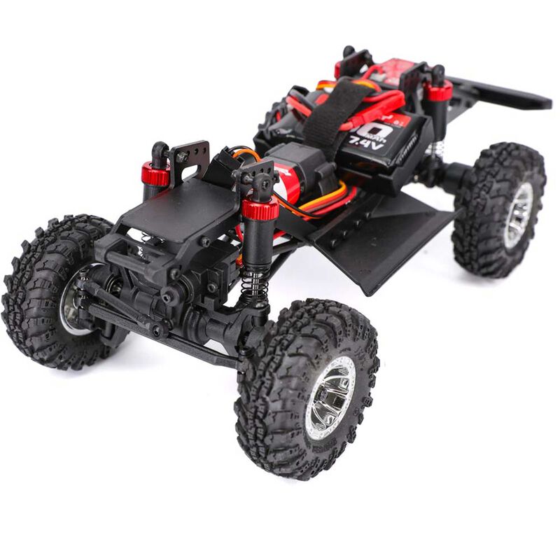 Redcat Racing Ascent-18 Scout II 1/18 Scale RC Rock Crawler - Blue, Ready-to-Run 4WD Truck