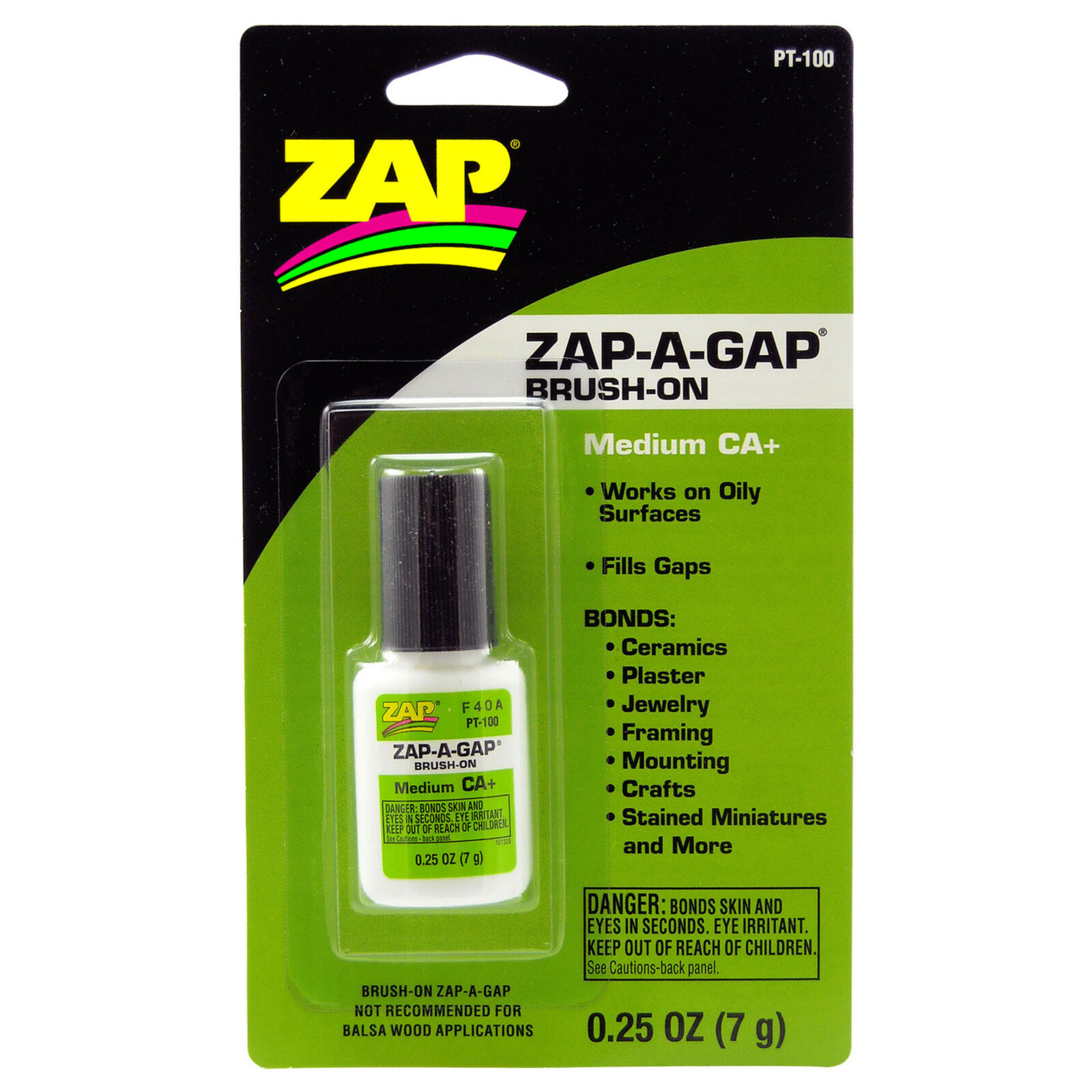 Zap-A-Gap Brush-On Medium CA+, .25 oz, Carded